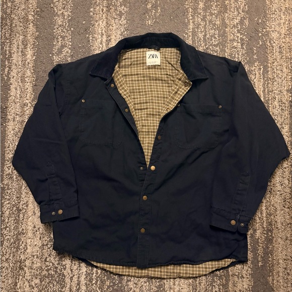Zara flannel lined jacket - Picture 2 of 7